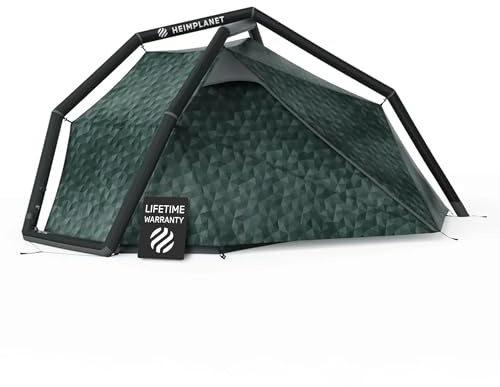 HEIMPLANET FISTRAL V2 Cairo Camo 2.9 kg mit lebenslanger Garantie - Aufblasbares Zelt für 1-2 Personen, Extrem Stabil, 5000mm Wassersäule - Zelt 2 Personen, Camping Zelt, Wasserdicht