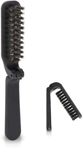 Brosse À Barbe De Poche, Poignées Pliables Douces Brosse À Barbe Style Barbe Imperméable Hommes Peigne Moustache Brosse D'entretien Avec Poignée Pour Les Hommes Ménage Voyage En Plein Air