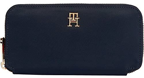 Tommy Hilfiger Damen Portemonnaie Poppy Large Groß, Blau (Space Blue), Einheitsgröße