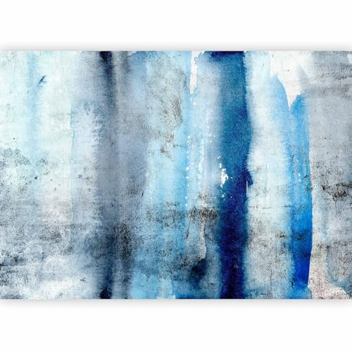 murando - Carta da Parati Adesiva Moderna, Astratto, 392x280 cm | Fotomurale Autoadesiva, Pellicola Murales, Decorazione da Muro XXL, Carte da Parati Moderne, Concreto, Blu