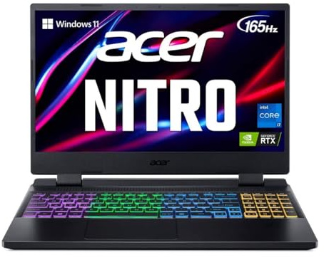 acer Nitro 5 Gaming Laptop AN515-58,15.6 QHD 165 Hz,Intel Core i7-12700H,14 Core 2.3 Ghz,GeForce RTX 3070Ti,16GB DDR4 2TB SSD,Windows 11 Home,Wi-Fi 6,TWE Mouse Pad