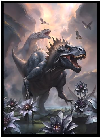 (Schwarzer Lotus-Dinosaurier) – 100 ct matte TCG/MTG Kartenkunsthüllen von Ai Armor