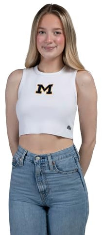 Michigan Cut Off Tank, Weiss/opulenter Garten, X-Klein