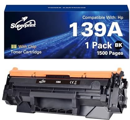 Superprint Tonerkartusche Mit-chip Kompatibel für Hp 139A Toner, 1 Schwarz
