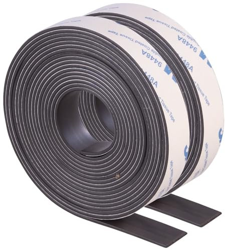 AGT Magnetstreifen: Selbstklebendes A+B Magnetband, 3M, zuschneidbar, 3 m + 3 m, 15 mm (Magnetband selbstklebend stark, Magnetstreifen selbstklebend, Insektenschutz)