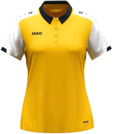 JAKO Polotröja för kvinnor, Dynamic, gul/vit/svart, XL