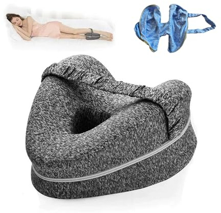 TAOZHUGONG Beinkissen Kniekissen für Seitenschläfer, Beinkissen, Memory Foam Knie Kissen für Seitenschläfer, Ergonomisches Seitenschläferkissen, Memory Foam Kissen stützt Beine, Knie und Rücken (A)