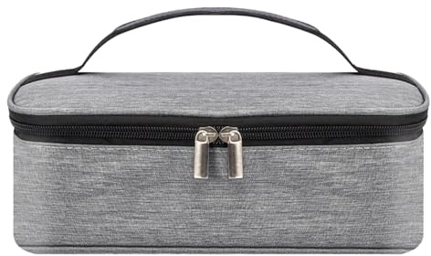Satiskid Kleine Kühltasche Isolierte 3,2L, Faltbare Leichte Thermocase Lsoliertes Lunch-Tasche Kühlbox für Picknicks Arbeit Schule für Herren Damen (Grau)