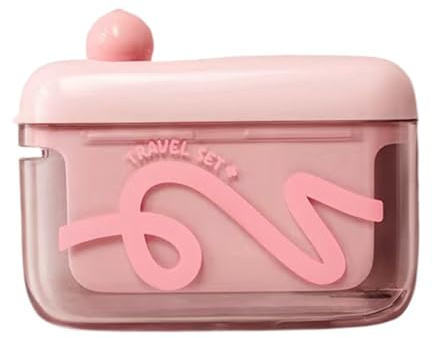 Dispenser per filo interdentale, per filo interdentale, design compatto, coperchio sicuro, contenitore riutilizzabile, per la pulizia dei denti per hotel, viaggi, ristoranti, 7,9 x 8,9 x 3,5