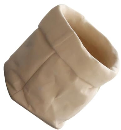 yuhlkopm Pot de Fleurs créatif doré pour Plantes succulentes, avec Imitation Papier Kraft, pour la décoration intérieure et extérieure.
