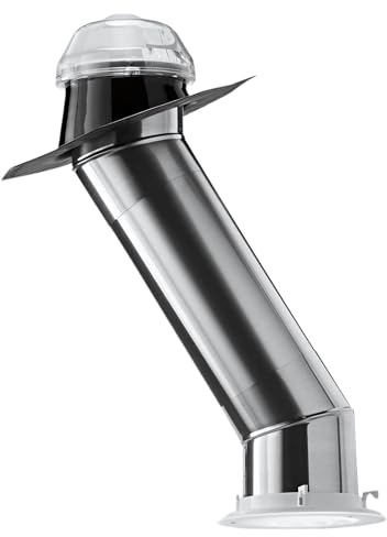 Solatube® 160DS 10-inch Wide Tubular Skylight Kit with 2 x 20 Long Extension Tubes | Solar Tube for Natural Daylight, Energy-Efficient Illumination, Interior Lighting, and Home Improvement
