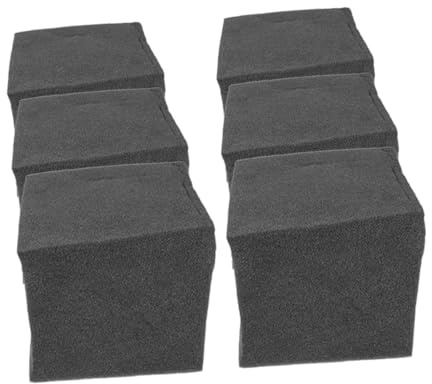 BESPORTBLE 6pcs Black Cube Sound Absorption Panels Made of Polyurethane Easy Installation for Soundproofing Wall Noise Reduction in Home Or Office