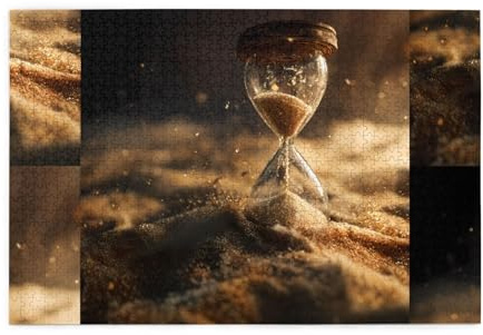 Puzzles de 1000 pièces Hytter Le sablier Sables du Temps Puzzle éducatif intellectuel en bois Puzzles amusants Jeu anti-stress