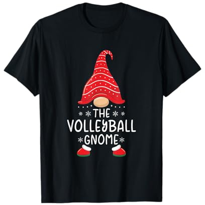 Le Nain de Volley-Ball de Noël de Noël Assorti Amusant T-Shirt