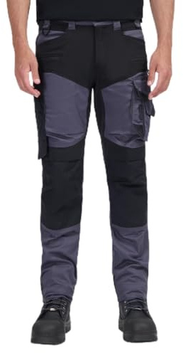 Faze.One Glaston 4K Arbeitshose für Herren | Stretch-Arbeitshose mit Kniepolstern | Robuste Workwear für Profis | Baumwoll-Polyester-Gewebe mit 4-Wege-Stretch-Paneelen