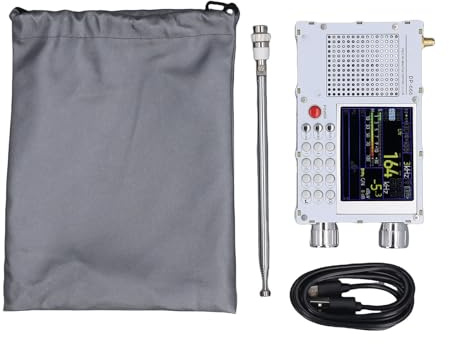 Eujgoov Radio de Banda Completa DP666 Blanca, Receptor de Banda Portátil de Onda Corta Am FM SW LW para Viajes, Acampadas y Escalada