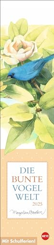 Marjolein Bastin: Die bunte Vogelwelt Langplaner 2025: Langer Streifenkalender mit allen wichtigen Terminen auf einen Blick. Liebevoll illustrierter Wand-Terminkalender 2025.