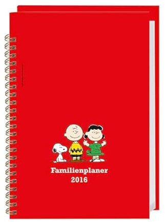 Peanuts Familienplaner Buch A5 2016: Taschenkalender mit fünf Namensspalten
