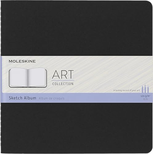 Moleskine Art Plus Album da Disegno, a Quadretti, Nero