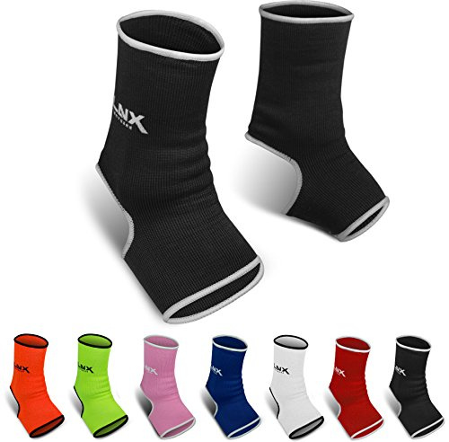 LNX Knöchelbandagen Pro Fight - Fußbandage Knöchelschutz Knöchelschoner Muay Thai Kickboxen MMA S M L XL