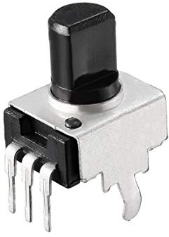 uxcell Carbon Film Potentiometer 10K Ohm Variable Resistors Single Turn Rotary Half Shaft D Type Design 5pcs