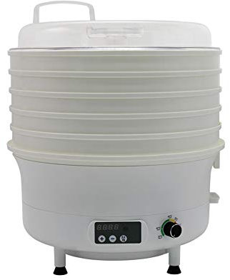 ZXLLAFT 570W Food Dehydrator Machine Dryer with 5 BPA-free Stackable Trays Compact Dehydrator for Fruit Meat Beef Jerky Herbs High-heat Circulation,220V