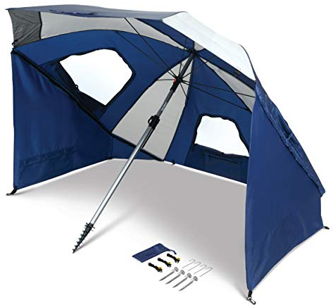 Sport-Brella Unisex-Erwachsene SunSoul Shelter Sonnenschutz, Navy, 8 Foot