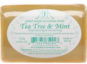 Amphora Aromatics Tea Tree Clear Glycerin Soap 125g Single