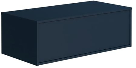 Vente-unique-Mobile sotto lavabo sospeso 94 cm Blu notte - TEANA II