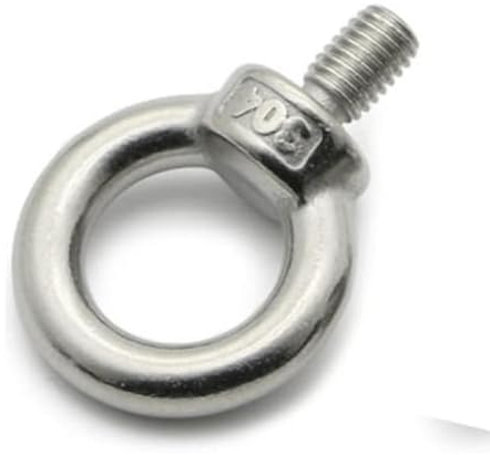 ROEDAX Ringschraube Hebeösenmuttern 304 Edelstahl Augenschraube M3-m12 Schraubösen 1–2 Stück Rändelmuttern Ring für Hakenmutterschraube im Innen- und Außenbereich Stabilisieren