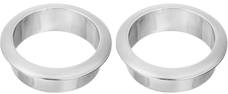 sourcing map 2 Pcs 1.97 inch (50mm) Nylon Desk Grommets, Plastic Cable Hole Cover, Wire Cord Cable Organizer for Computer Desk Cabinet, Silver