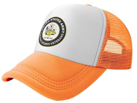 Oudrspo Army Desert Storm Retired Trucker Hats: Stilvoller Schutz für jedes Abenteuer Schwarz