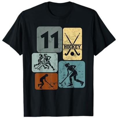 11. Geburtstag Feldhockey 11 Jahre Hockey Mädchen T-Shirt