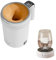 Utomatic Magnetic Stirring Tasse à café auto-mélangeante, 380 ml, en acier inoxydable, magnétique, intelligent, pour mesurer la température, pour le café, le lait, rechargeable (blanc)