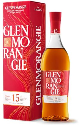 Glenmorangie Lasanta Single Malt Whisky 15 ans 70cl 43% étui | Whisky single malt 43%. Notes de fruits secs, caramel et chocolat. Profil rond.