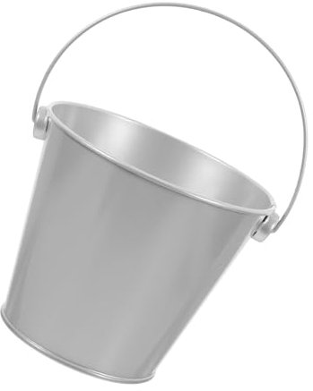 NUOBESTY Mini Eimer Vielseitig Einsetzbar Mit Praktischem Henkel Kleiner Verzinkter Aufbewahrungskübel Für Büro Küche Garten Und Balkon Multifunktionaler Dekoeimer Und Abfalleimer Für Papie