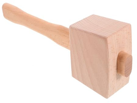 MAGICLULU Marteau Bois de Hêtre pour Menuiserie Outil Manuel Ergonomique pour Travail Du Bois Sculpture