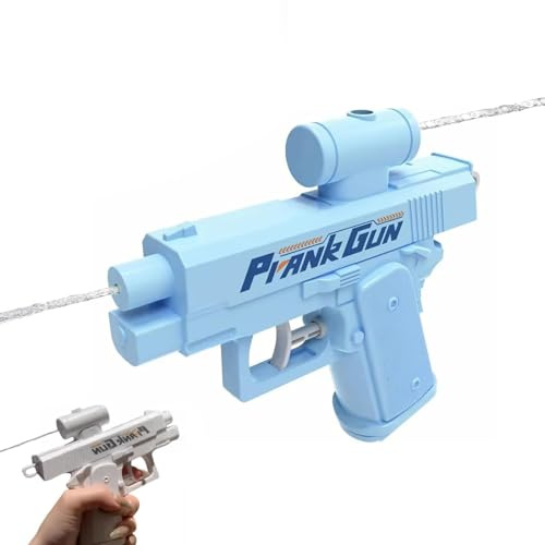 Prank Water Gun, Prank Gun, Prank Squirt Gun, Streich-Wasserpistole, Zwei-Wege Kreativer Wassersprinkler, Lustige Wasserpistole für Erwachsene und Kinder (Blau)