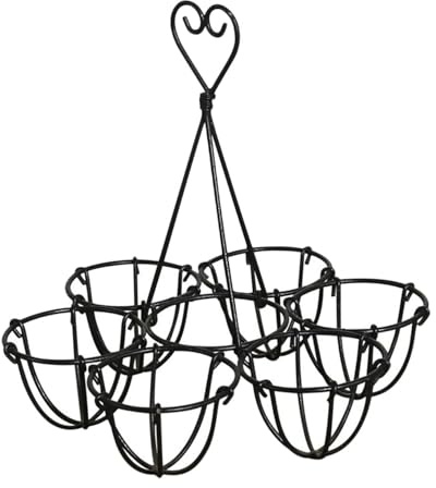 LALADEFIEE Porte-œufs à 6 Trous Noir Étagère à Œufs Portable Poignée Support de Rangement Créatif Cuisine Boîte à Œufs Pratique et Présentation Usage Maison et Buffet