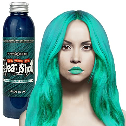 Türkise Haarfarbe Headshot Turquoise Terror, Semi-permanente Haartönung 150 ml
