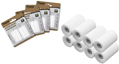 ROLLINGDOG 2 Inch Mini Gloss Roller Sleeves,8PCS Paint Roller Covers | Foam Small Concave,for smooth surfaces and gloss painting