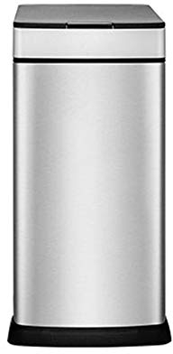 Poubelle à compost cuisine/ordures 8L étroite cuisine automatique poubelle en acier inoxydable sans contact poubelle petite salle de bain poubelle avec couvercle, rectangle, 3 couleurs étape poubelle