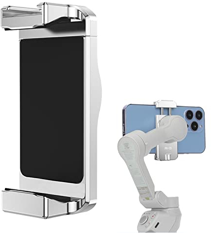 HAFOKO OM6 Metall Magnetisch Telefon Halter Magnetic Holder Mit Kalter Schuh für Mikrofon Smartphone Stativ Montieren Kompatibel für DJI OM 6/OM 5/OM 4 Phone Handlich Gimbal Stabilisator Zubehör