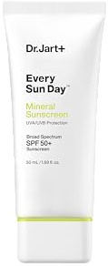 Dr.Jart+ Every Sun Day Mineral Korean Sunscreen SPF 50+ for Face with Zinc Oxide | Korean Skin Care | Travel Size, 1.69 Fl Oz