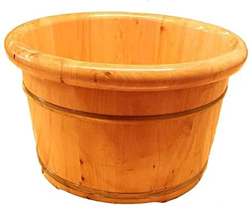 Fußbad, Holzfass, Haushaltsgeschenk, Fußbadewanne, Fußbadewanne aus Holz, Sauna-Eimer, Badewannen-Eimer aus reinem Holz, handgefertigt, Sauna-Zubehör für Fußbadewannen, Fußentspannungsbadewanne Ho