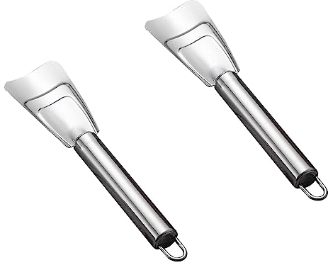LAIYOHO 2 Pieces Stainless Steel Multi-functional Ice Scraper Multi-purpose Cleaning Shovel Suitable for Ice Removal In Refrigerators and Freezers.