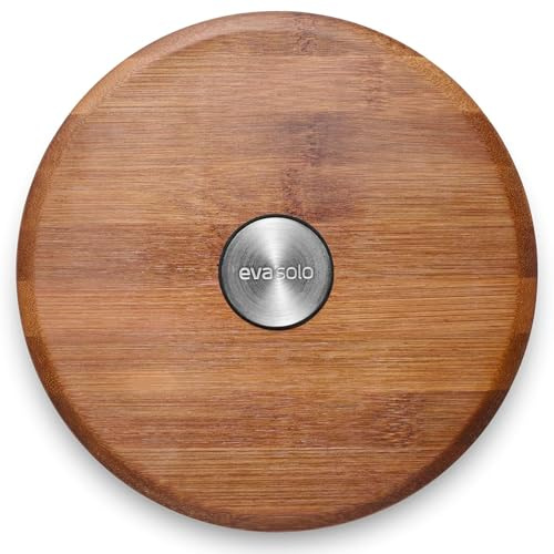 Eva Solo | Nordic Kitchen Magnetiskt underlägg runt | Håller sig fäst på grytan eller grytan när du flyttar | Dansk design och funktionalitet | Bordsskydd