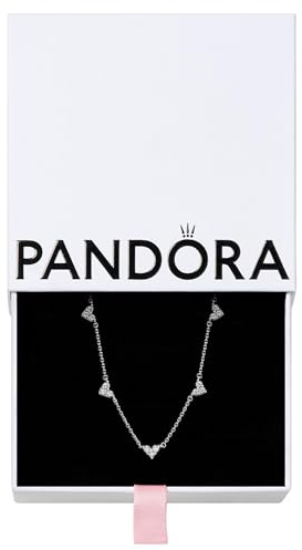 Pandora Timeless - Gioielli con cuore in argento sterling con pietre di zirconia cubica incolori