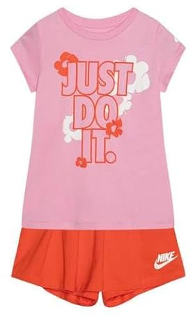 Nike COMPELTO BAMBINA FLORAL SKORT SET 36L814 (ROSA, 4-5 YEARS)