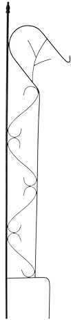 ESTEXO Rankhilfe Rankgitter Kletterhilfe Pflanzengitter 27x144 cm Rost Gitter Spalier Edelrost mit Haken